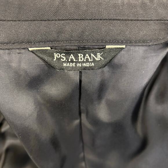 Jos A Bank Blazer Mens 40L Navy with Gold Buttons Sport Coat Dress Jacket *Flaw - Picture 10 of 15